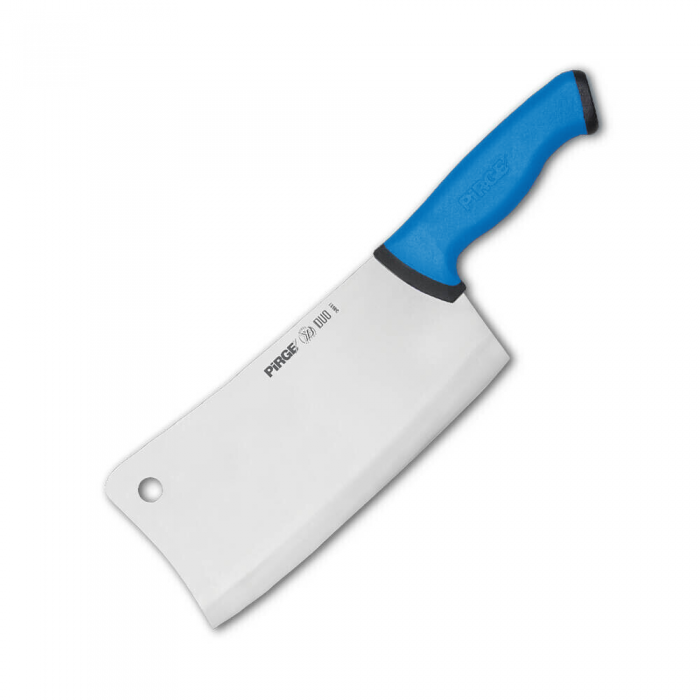 Satar bucatarie profesional, otel inoxidabil PIRGE DUO 21cm, maner albastru