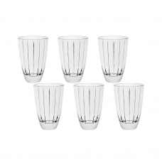Set 6 pahare inalte din sticla temperata VIDIVI ACCADEMIA 490ml