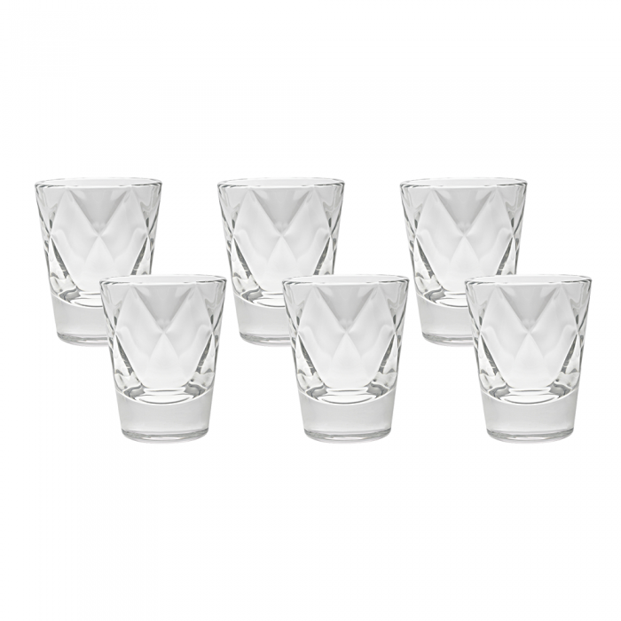 Set 6 pahare pentru shot din sticla temperata VIDIVI CONCERTO 80ml