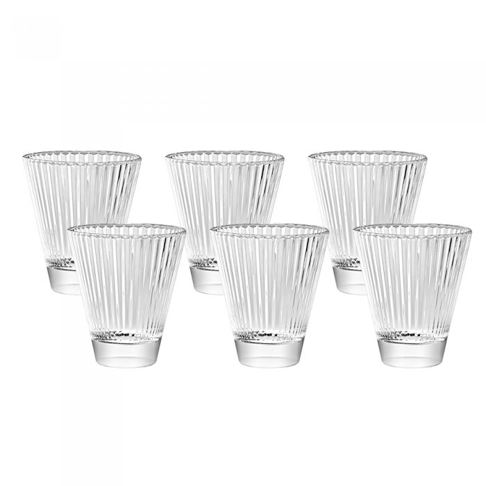 Set 6 pahare din sticla temperata VIDIVI DIVA 250ml