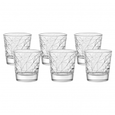 Set 6 pahare din sticla temperata VIDIVI DOLOMITE 370ml