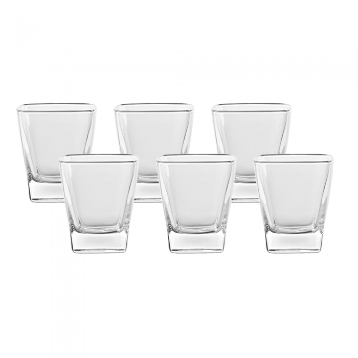 Set 6 pahare din sticla temperata VIDIVI DUCALE 270ml
