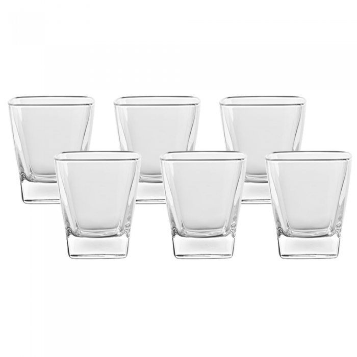 Set 6 pahare din sticla temperata VIDIVI DUCALE 330ml