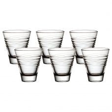Set 6 pahare din sticla temperata VIDIVI OASI 240ml