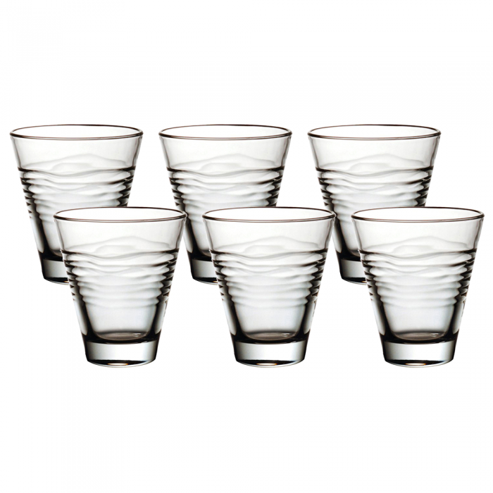 Set 6 pahare din sticla temperata VIDIVI OASI 300ml