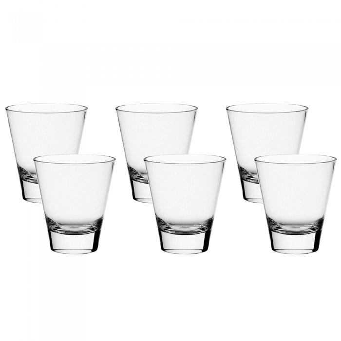 Set 6 pahare din sticla temperata VIDIVI VOLUBILIS 320ml