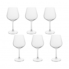 Set 6 pahare vin rosu sticla temperata VIDIVI RIALTO 600ml 7,5xh21,5cm