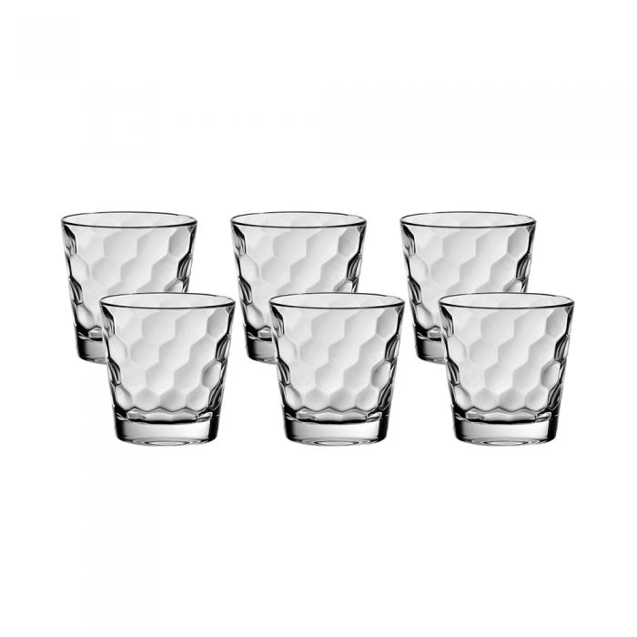 Set 6 pahare din sticla temperata VIDIVI HONEY 230ml