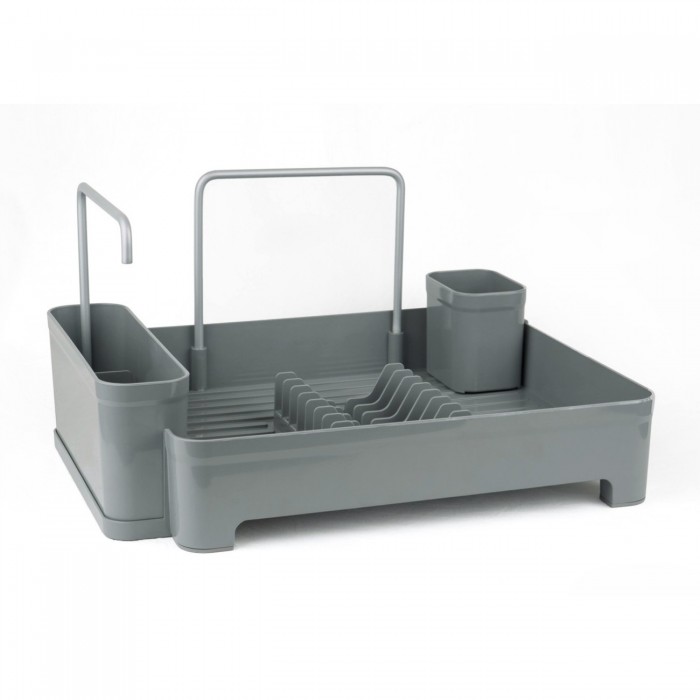 Uscator farfurii si tacamuri din plastic 44x35x20cm,gri