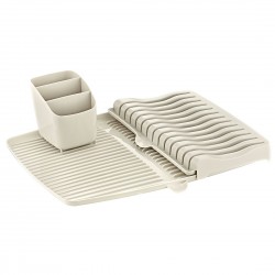 Uscator pentru vesela si tacamuri 40x30cm,3 piese ,plastic,latte...